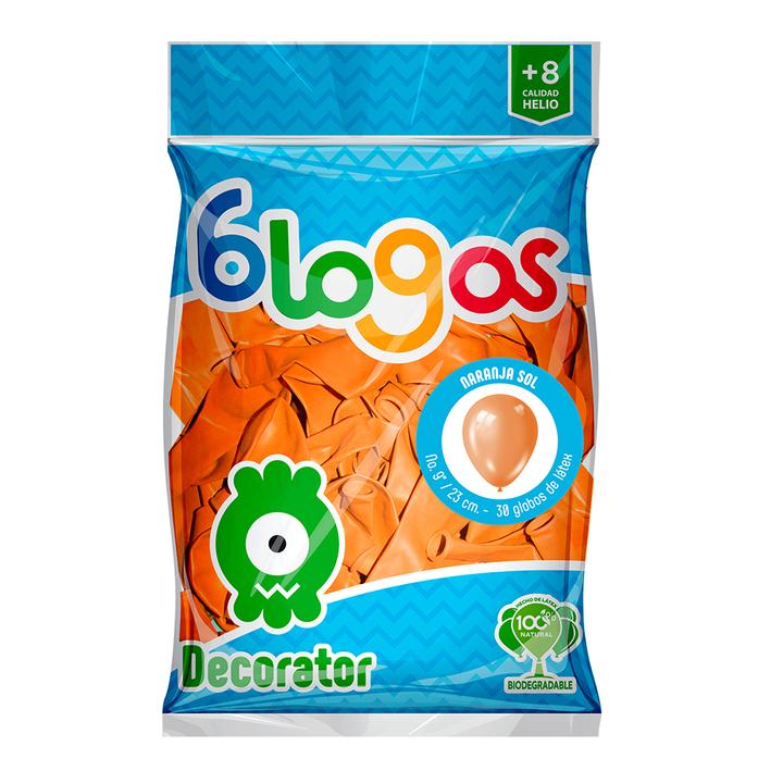 Globos Decorator No. 9 Naranja 30 Pz